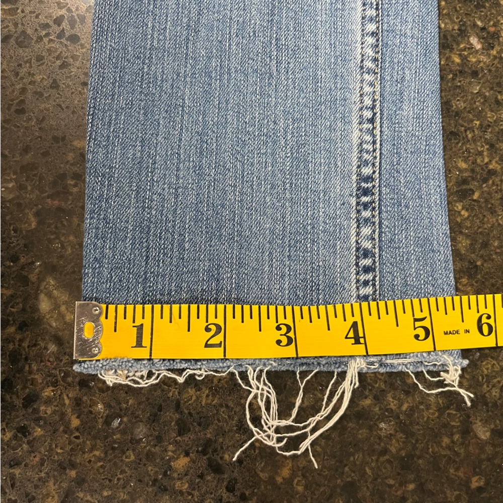 Banana Republic Light Blue Straight Leg Distressed Women's Crop Ankle Denim Jean - Picture 12 of 13